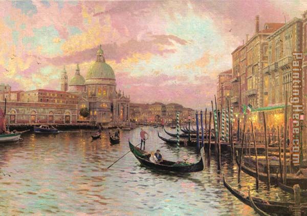 venice painting - Thomas Kinkade venice art painting